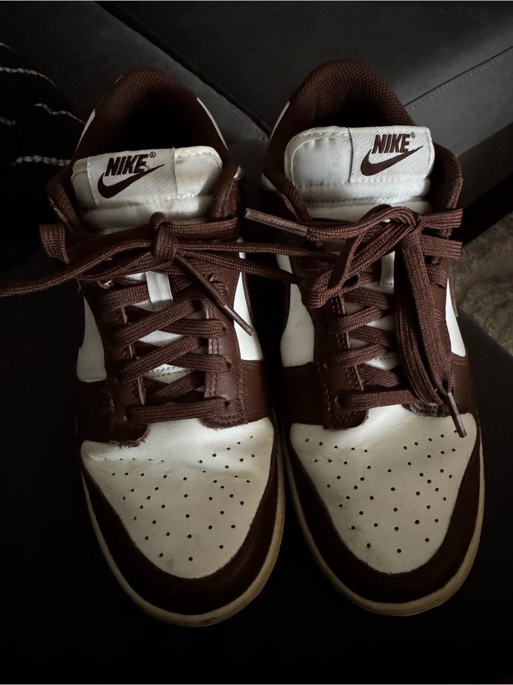 Nike Women’s Brown and cream Low-Top Sneakers